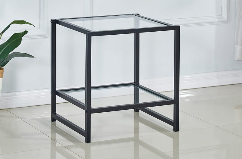 Glass Top End Table - T-958