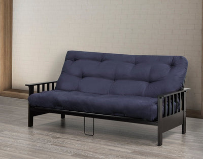 Simple Metal Frame Futon With Wooden Arms - IF-245