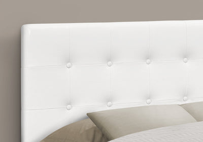 Bed - Full Size / White Leather-Look Headboard Only - I 6002F