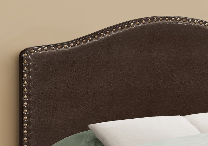 Bed - Full Size / Brown Leather-Look Headboard Only - I 6010F