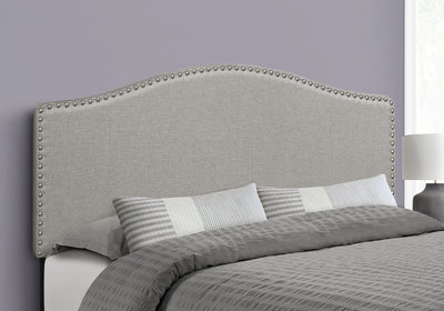 Bed - Queen Size / Grey Linen Headboard Only - I 6013Q