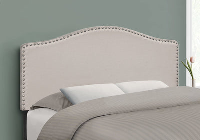 Bed - Full Size / Beige Linen Headboard Only - I 6014F
