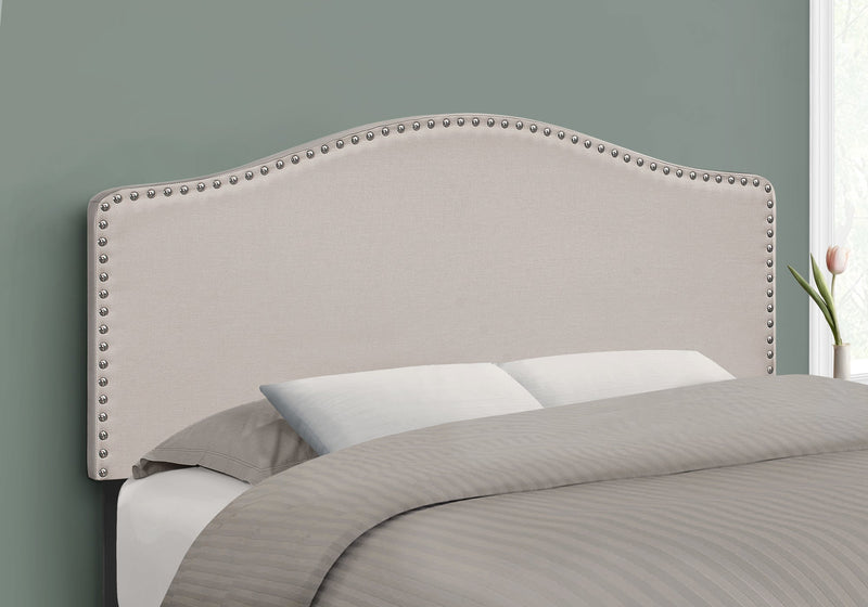 Bed - Full Size / Beige Linen Headboard Only - I 6014F