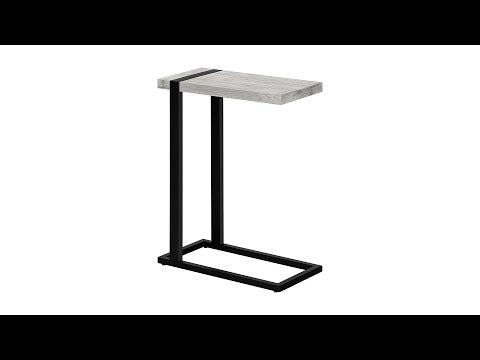 Accent Table - Grey Reclaimed Wood-Look / Black Metal
