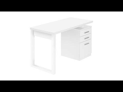 Computer Desk - 48"L / White Left Or Right Facing