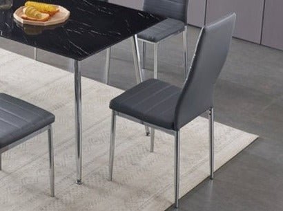Grey Horizontally Stitched Chairs - IF-C-5093
