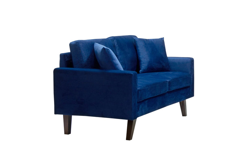 Modern Style Blue Velvet Living Set - MA-9044-VBUSLC