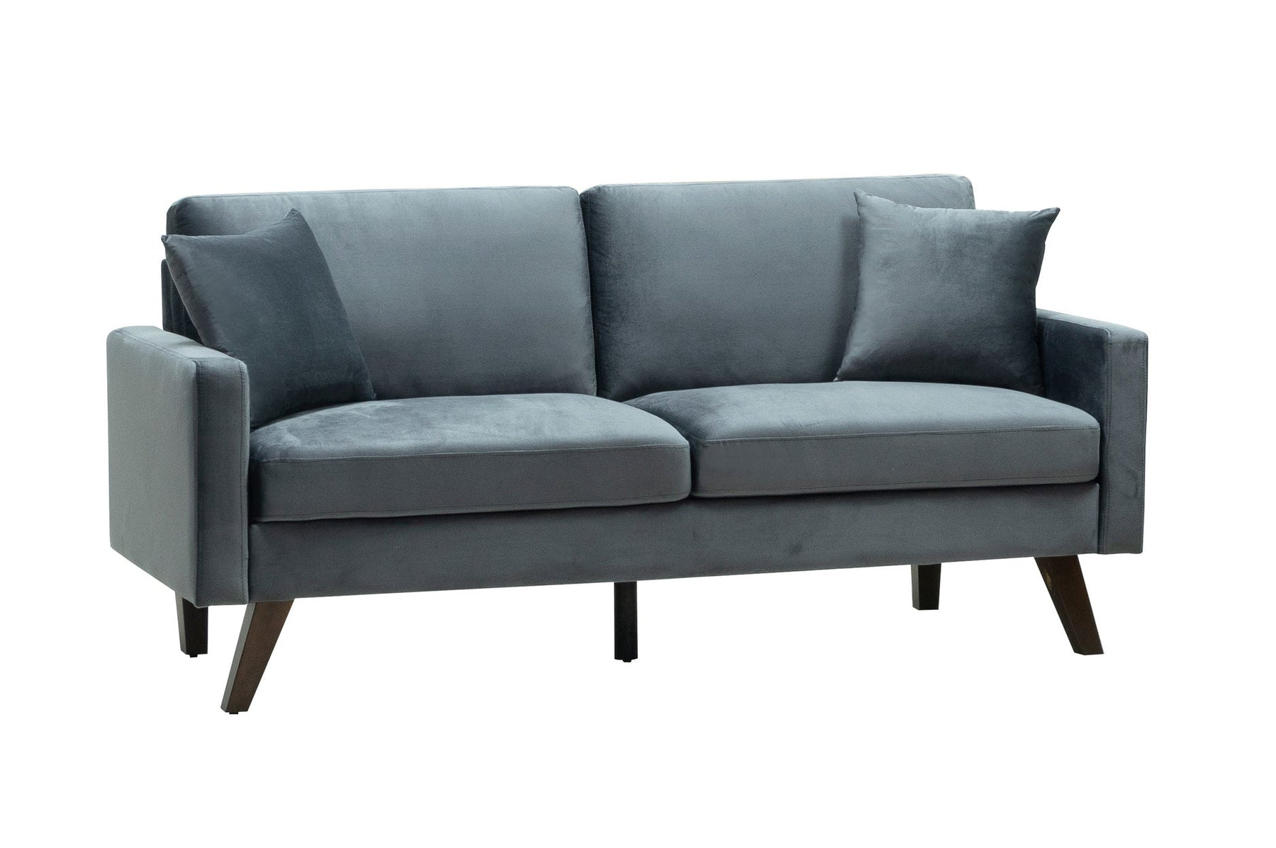 Modern Style Grey Velvet Sofa – Payless Furniture