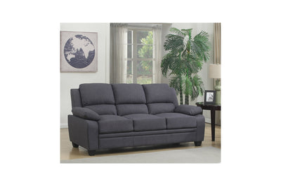 Grey Fabric Sofa Set With High Back And Pillows Over The Arms - MA-9151-GY-SLC