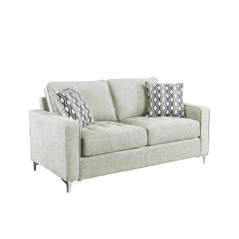 Hudson Platinum Loveseat with 2 Pillows - MA-9049PLT-2