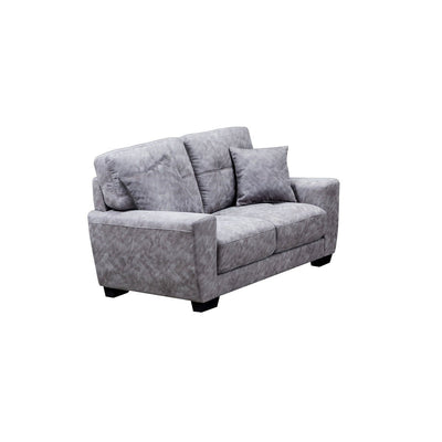 Misha Grey Fabric Loveseat with Two Pillows - MA-99011GRY-2