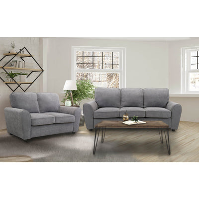 Bethany Collection Loveseat Grey Fabric - MA-99511GRY-2