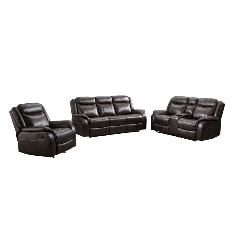Paxton Brown Reclining Loveseat and Sofa Set