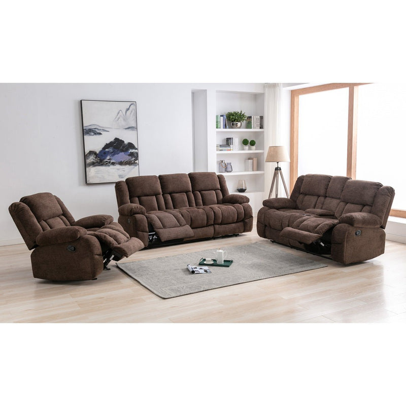 Presley Collection Loveseat with Console - MA-99928BRW-2C