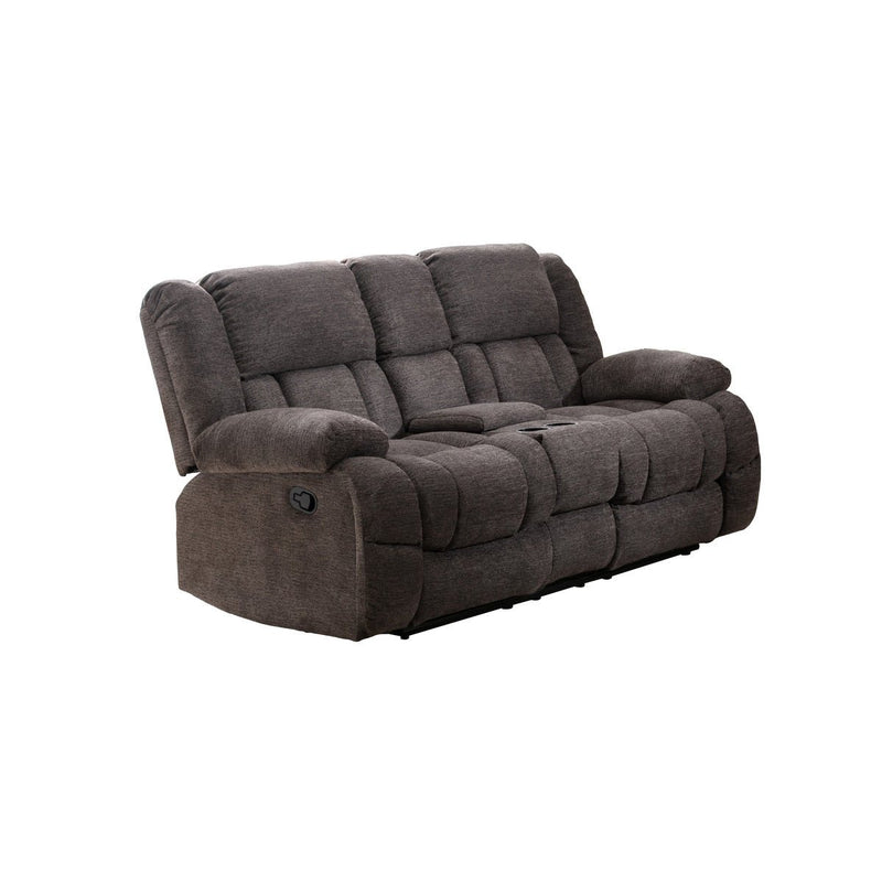 Presley Collection Grey Loveseat with Console - MA-99928GRY-2C