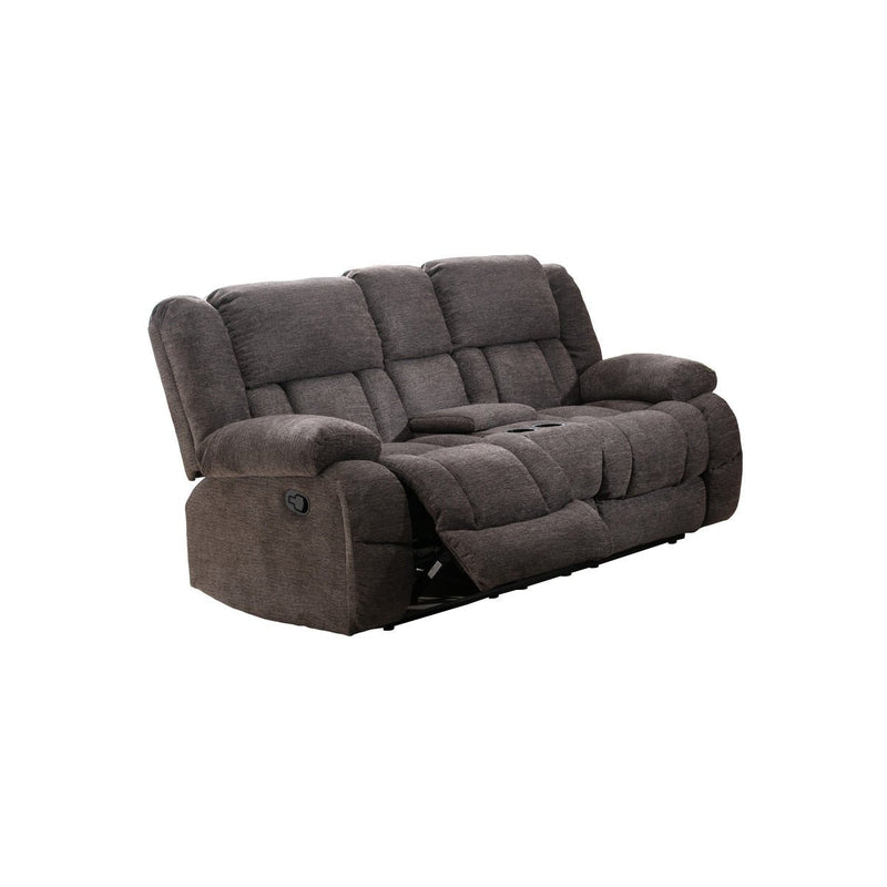 Presley Collection Grey Loveseat with Console - MA-99928GRY-2C