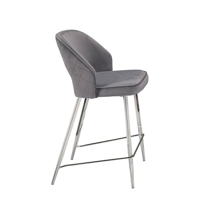 Camille Dark Grey Counter Height Chair - MA-1320DGY-24