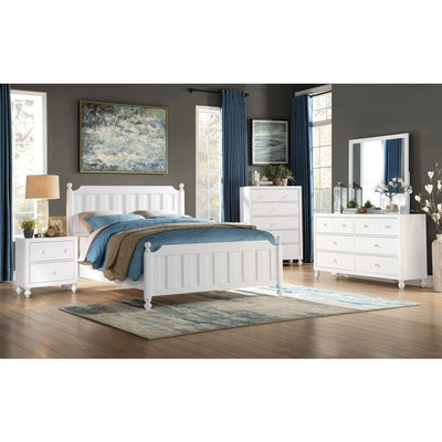 Wellsummer White Collection Double Bed - MA-1803WF-1*