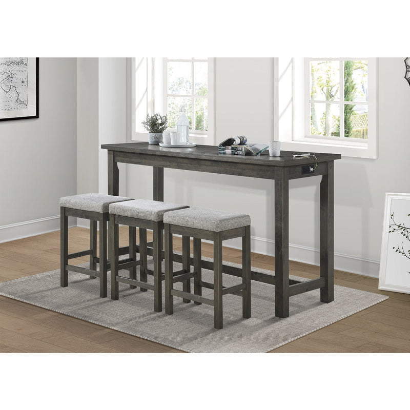 Grey Counter Height Dining w/ built-in USB ports - MA-5713GY