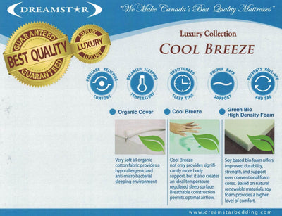 Cool Breeze | 10" Thick | Medium Soft | Gel Memory Foam Mattress - DS-Breeze-S