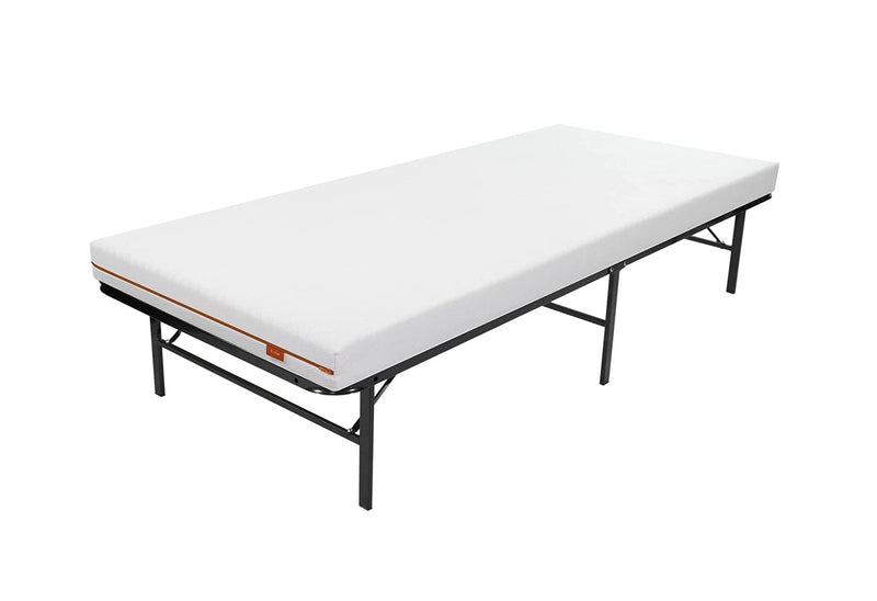 Metallic Black Platform Bed Frame for Twin (Single) Size Mattress - IF-390
