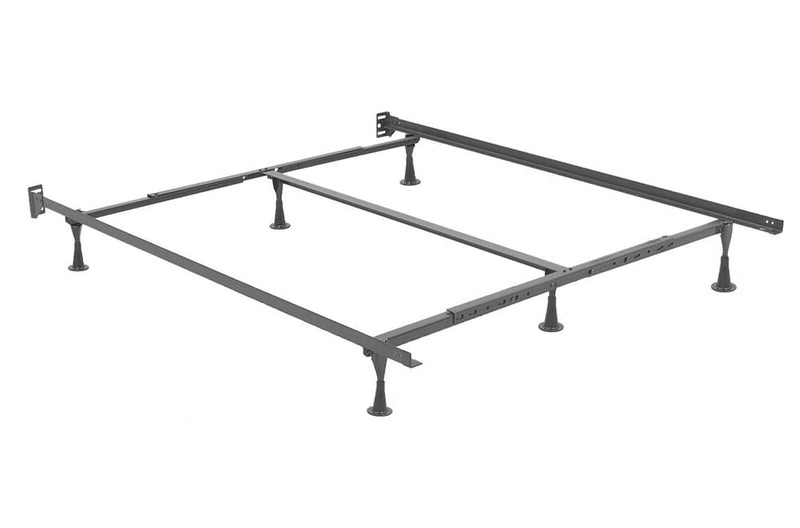 Queen/King (Adjustable) Metal Bed Frame with Headboard Attachment Brackets - T-57