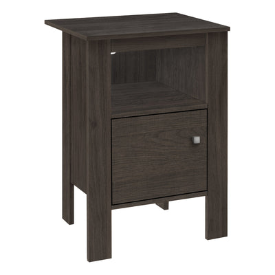 Accent Table - Brown Oak Night Stand With Storage - I 2145