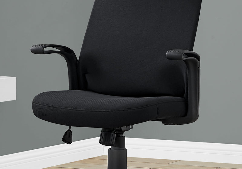 Office Chair - Black / Black Fabric / Multi Position - I 7248