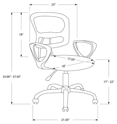 Multi-Position Black Mesh Juvenile Office Chair - I 7260