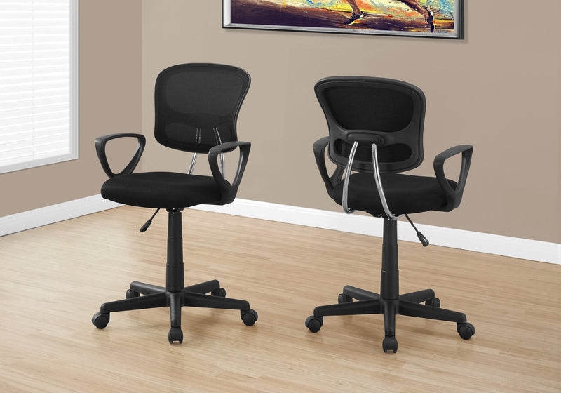 Multi-Position Black Mesh Juvenile Office Chair - I 7260