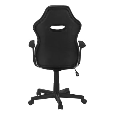 Chaise de bureau - Gaming / Noir / Simili-cuir gris