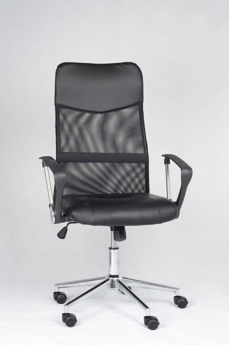 Black Office Chair with Mesh Back - IF-7400