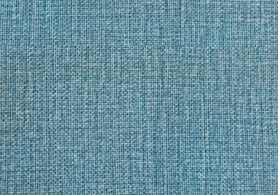 Ottoman - Tissu d'apparence lin bleu clair