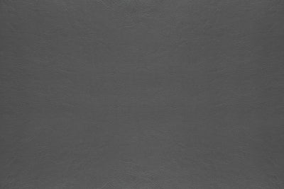 Ottoman - Grey Leather-Look Fabric