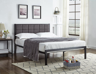 Modern Black / Grey Metal Bed
