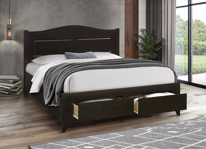 Espresso Wooden Storage Platform Bed - IF-422-D-E