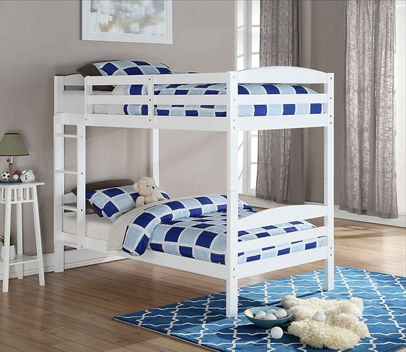 White Bunk Bed Twin Over Twin - IF-B-124-W