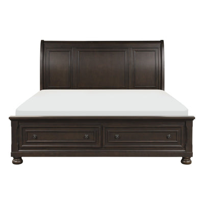 Begonia Queen Platform Bed with Footboard Storage - MA-1718GY-1*