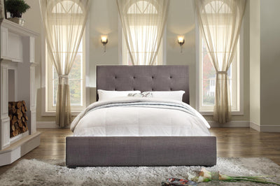 Cadmus Collection Dark Grey Fabric Bed - MA-1890FN