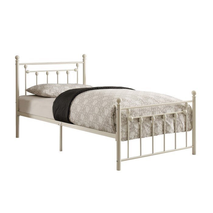 White Traditional styling Twin Platform Bed - MA-2048TW-1