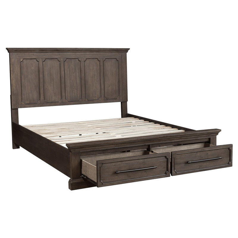 Toulon Queen Platform Bed with Footboard Storage - MA-5438-1*