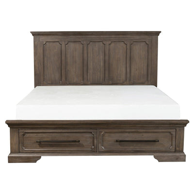 Toulon Queen Platform Bed with Footboard Storage - MA-5438-1*