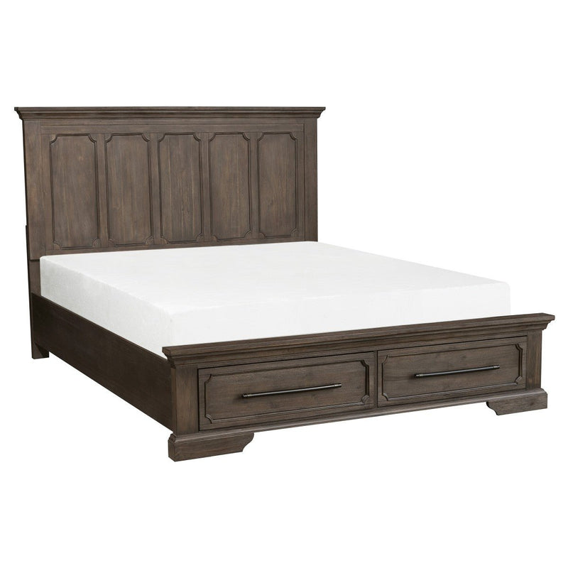 Toulon Queen Platform Bed with Footboard Storage - MA-5438-1*