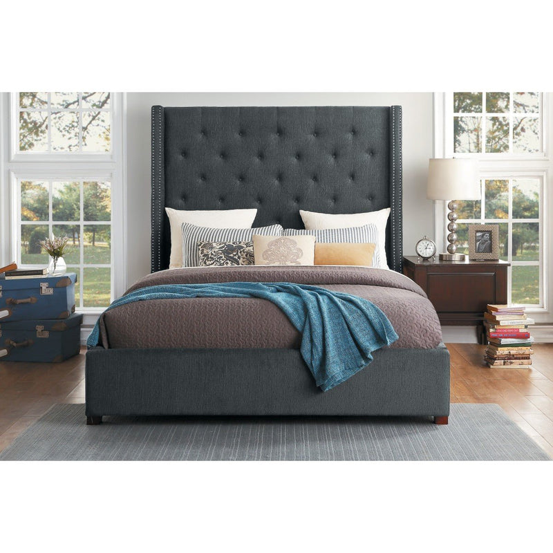 Fairborn Grey Collection Queen Platform Bed - MA-5877GY-1*