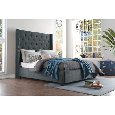 Fairborn Grey Collection Queen Platform Bed - MA-5877GY-1*