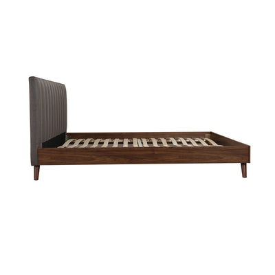 Sasha King Platform Bed with Upholstered Headboard - MA-5891GYK