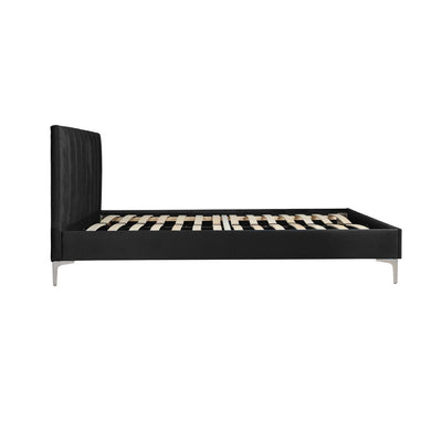 Melina Black Full Upholstered Platform Bed - MA-5893BKF