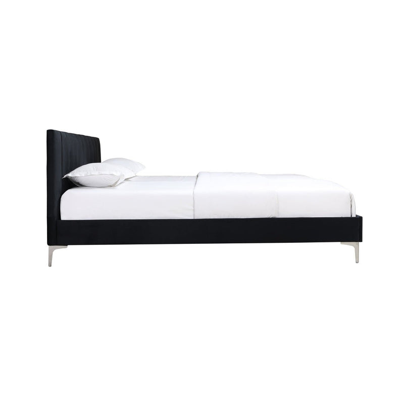 Melina Black King Upholstered Platform Bed - MA-5893BKK