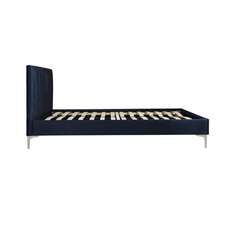 Melina Blue Full Upholstered Platform Bed - MA-5893NVF