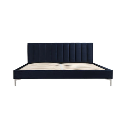 Melina Blue King Upholstered Platform Bed - MA-5893NVK